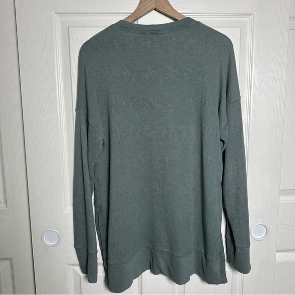 Aerie Women’s Small Vacay Everyday Oversized Sweatshirt Green Slouchy Beachy - Picture 10 of 16